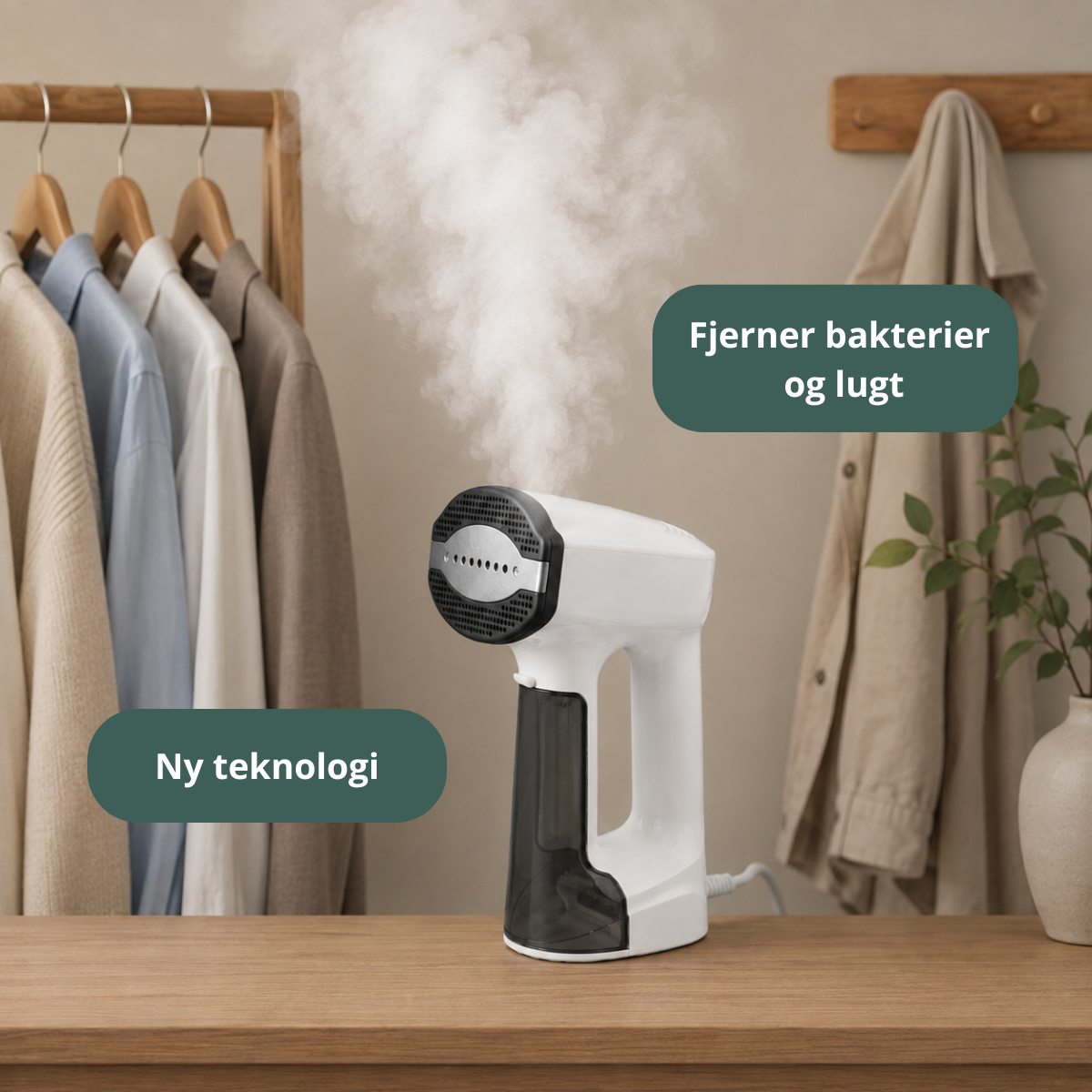 DanishClean - Tøjdamper Pro™ – Steamer til tøj