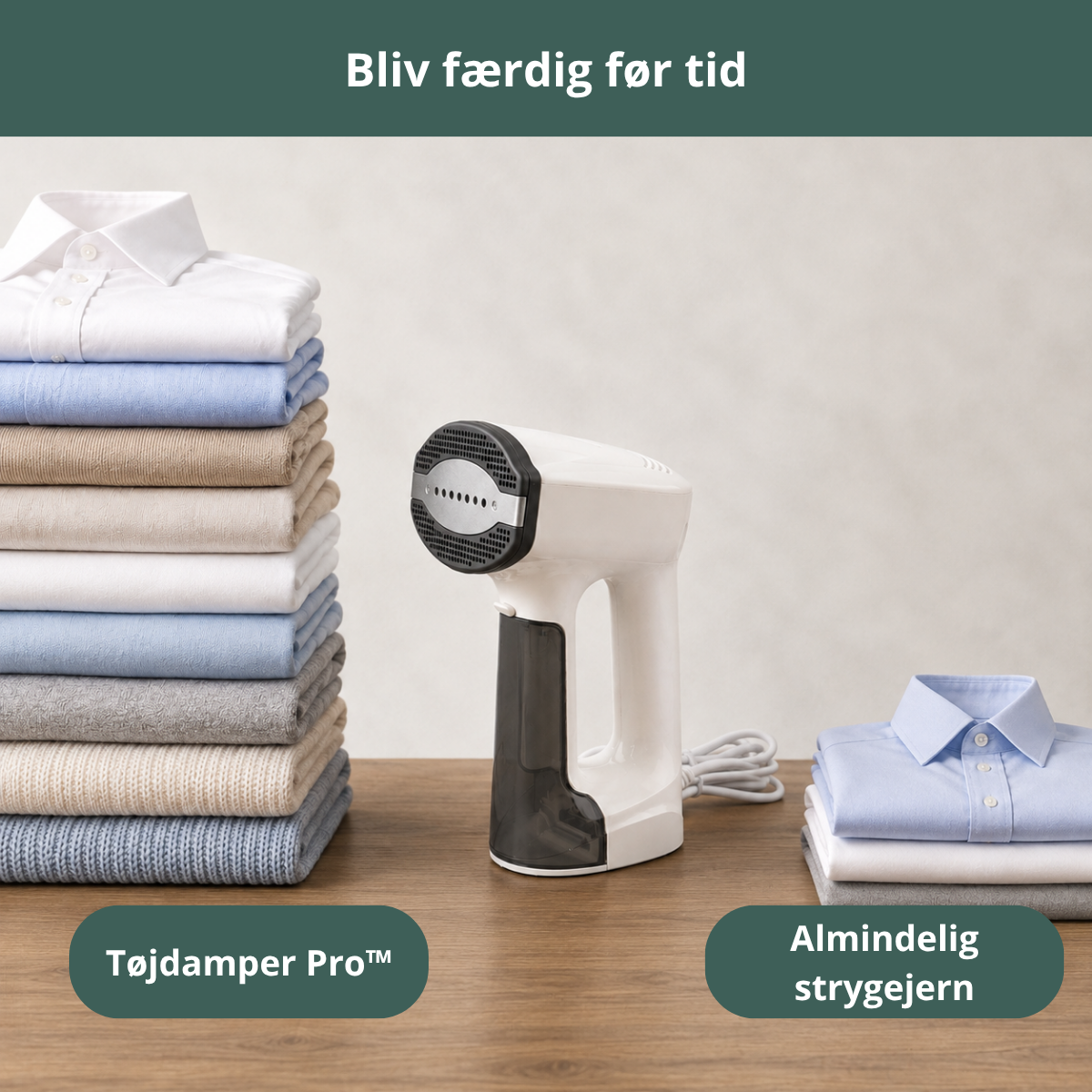DanishClean - Tøjdamper Pro™ – Steamer til tøj